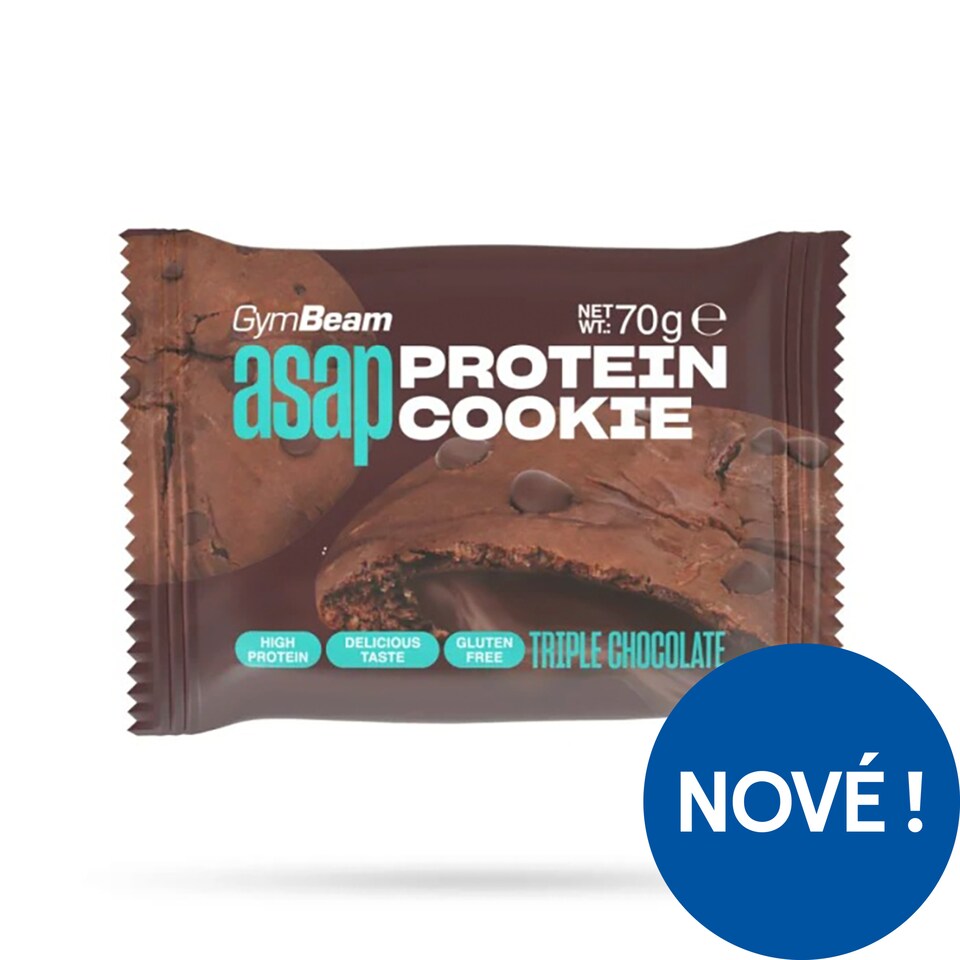 GymBeam ASAP Protein Cookie příchuť trojitá čokoláda 70g