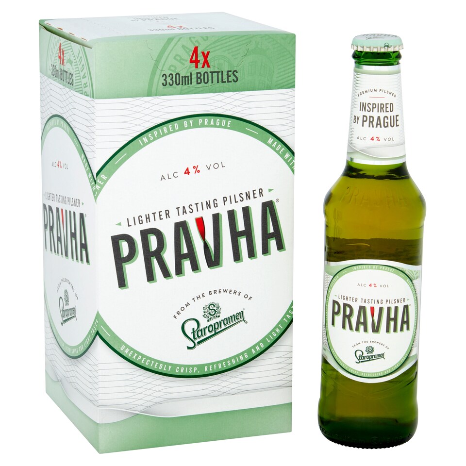 image 1 of Pravha Lager 4X330ml Bottle