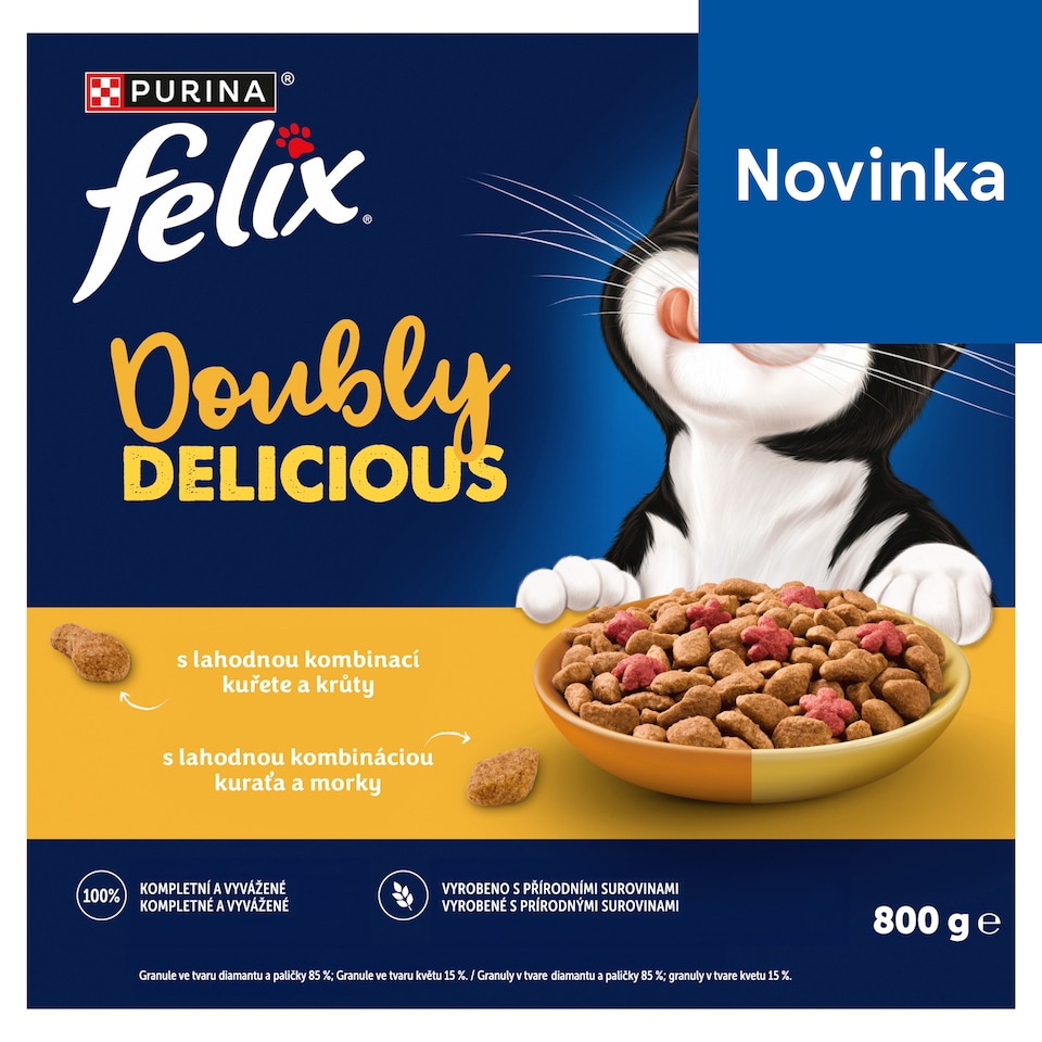Felix Doubly Delicious with a Delicious Combination of Chicken and Turkey, Rich in Beetroot 800 g