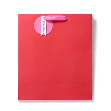 Paperchase Large Gift Bag - Red/Pink