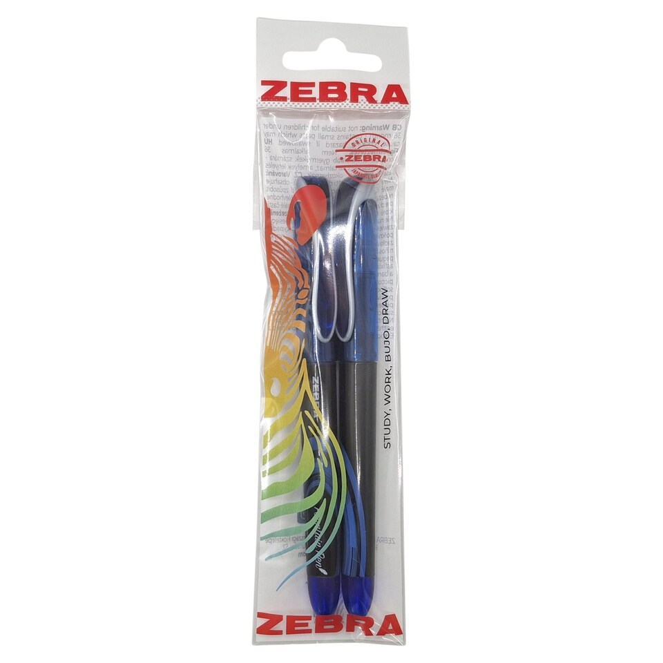 Zebra kék töltőtoll 2 db