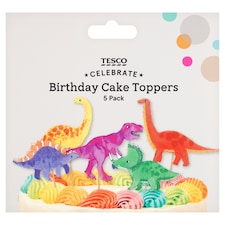 Tesco Dinosaur Cake Toppers 5 Pack
