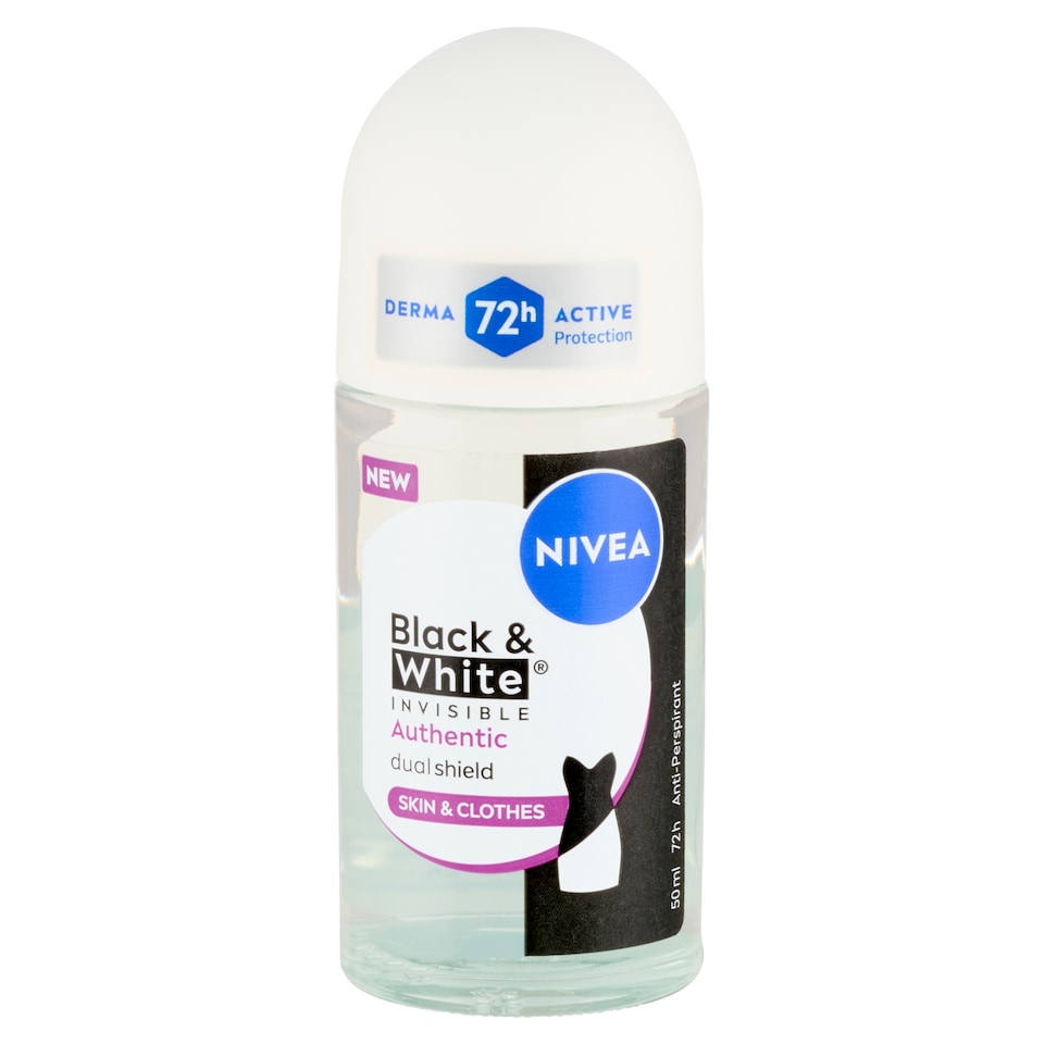 image 1 of NIVEA Black & White Invisible Authentic Antiperspirant 50 ml