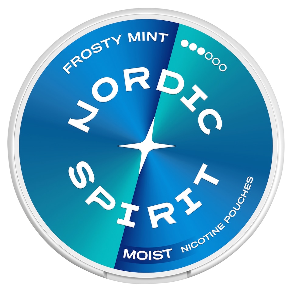 image 1 of Nordic Spirit Frosty Mint Strong - Tobacco Free Nicotine Pouches 20 Pack 9mg 14g