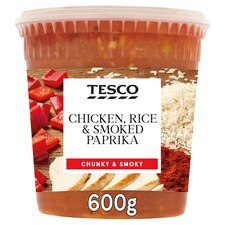 Tesco Chicken Rice, Paprika & Rice Soup 600G