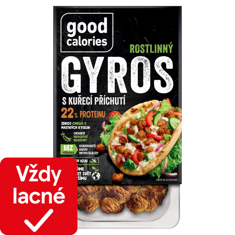 Good Calories Rastlinné kúsky gyros s kuracou príchuťou 150 g