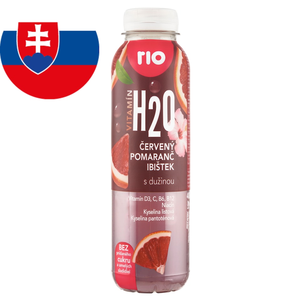 obrázok 1 z Rio Vitamín H2O červený pomaranč ibištek s dužinou 400 ml
