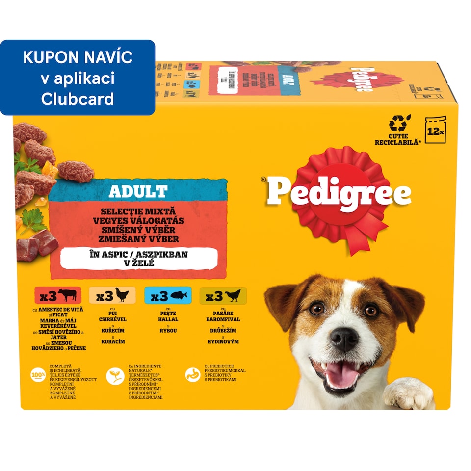 Pedigree Adult smíšený výběr v želé 12 x 100g (1,2kg)