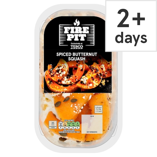 Tesco Fire Pit Spiced Butternut Squash 350G