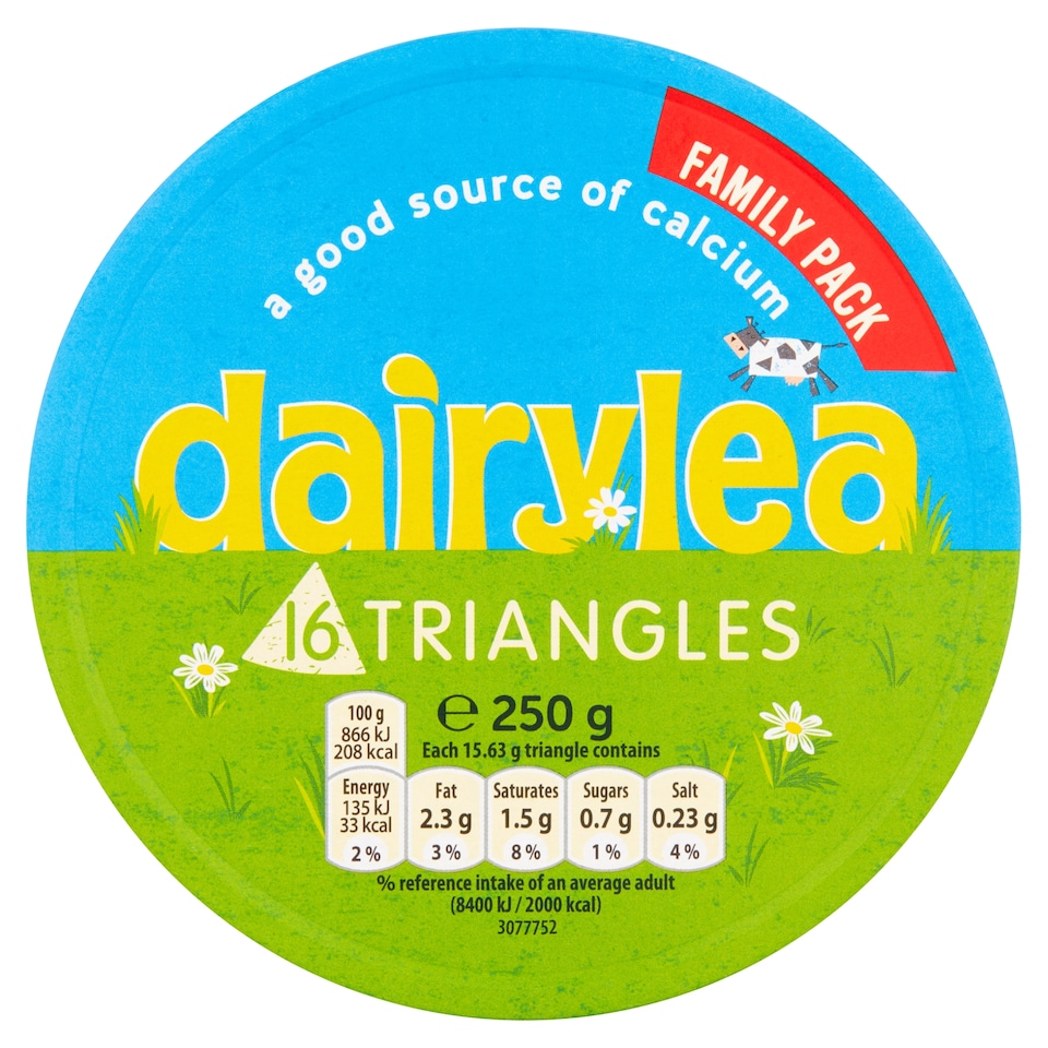 image 1 of Dairylea Cheese Spread Triangles 16 pack 16x15.6G