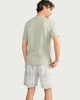 image 3 of F&F Pure Cotton Checked Short Pyjama Set in Multi