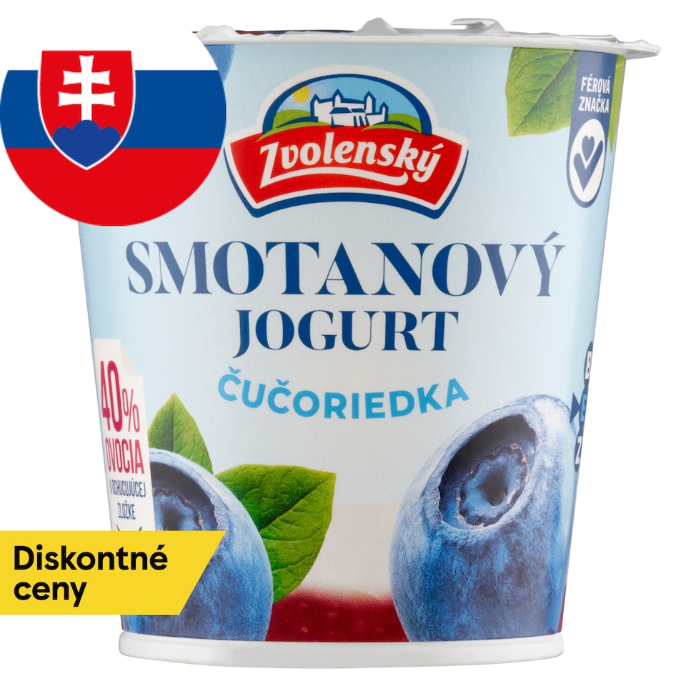 obrázok 1 z Zvolenský Smotanový jogurt čučoriedka 145 g