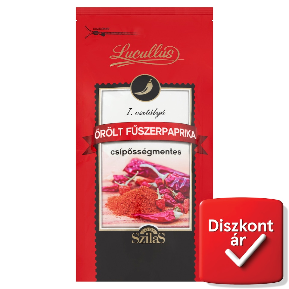 Lucullus I. osztályú csípősségmentes őrölt fűszerpaprika 100 g