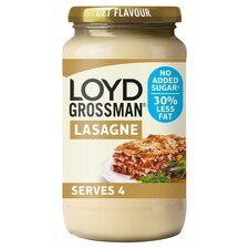 Loyd Grossman Reduced Fat White Lasagne Sauce 440G