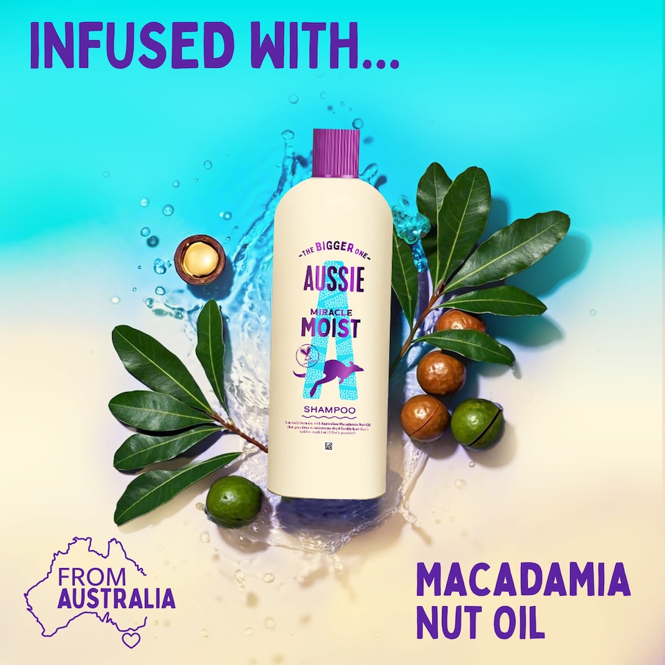 image 1 of AUSSIE MIRACLE MOIST SHAMPOO 600ML