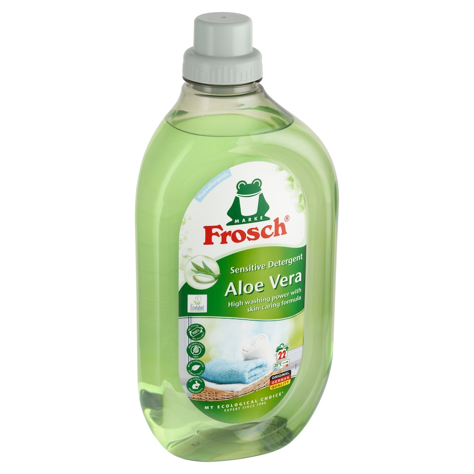 Obrázek 1 pro produkt Frosch Sensitive prací prostředek aloe vera 22 praní 1,5l
