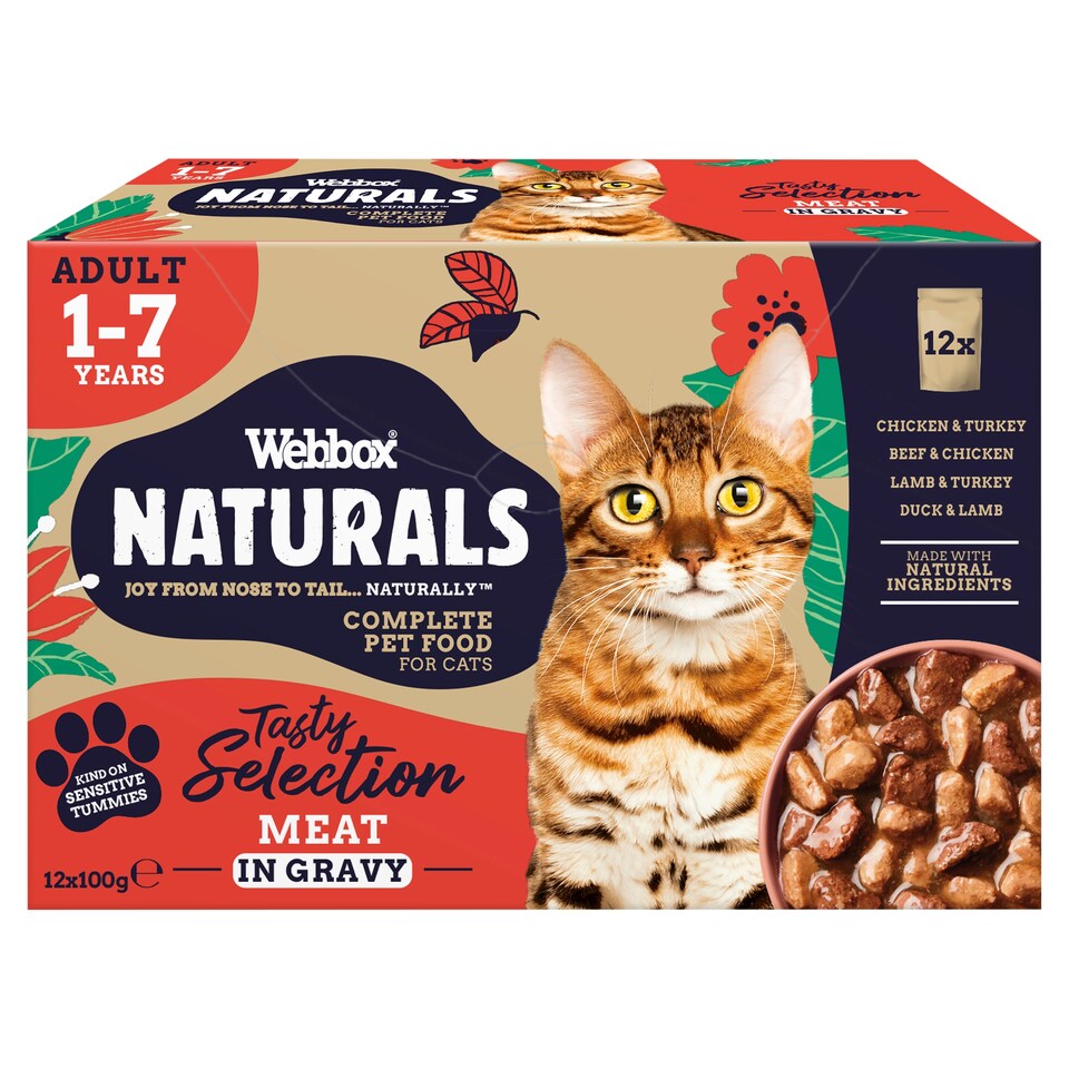 image 1 of Webbox Natural Meat Selection In Gravy 12X100g