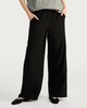 image 2 of The F&F Edit Side Stripe Wide Leg Trousers in Black