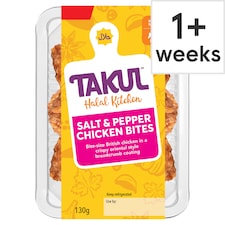 Takul Halal Kitchen Salt & Pepper Chicken Bites 130g