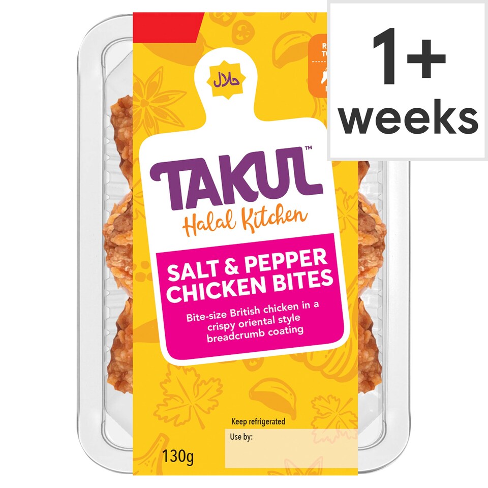 Takul Halal Kitchen Salt & Pepper Chicken Bites 130g