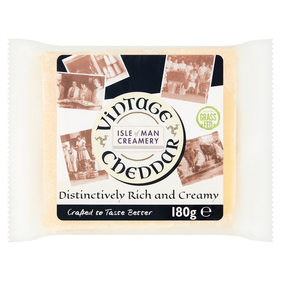 Isle Of Man Creamery Vintage Cheddar 180G