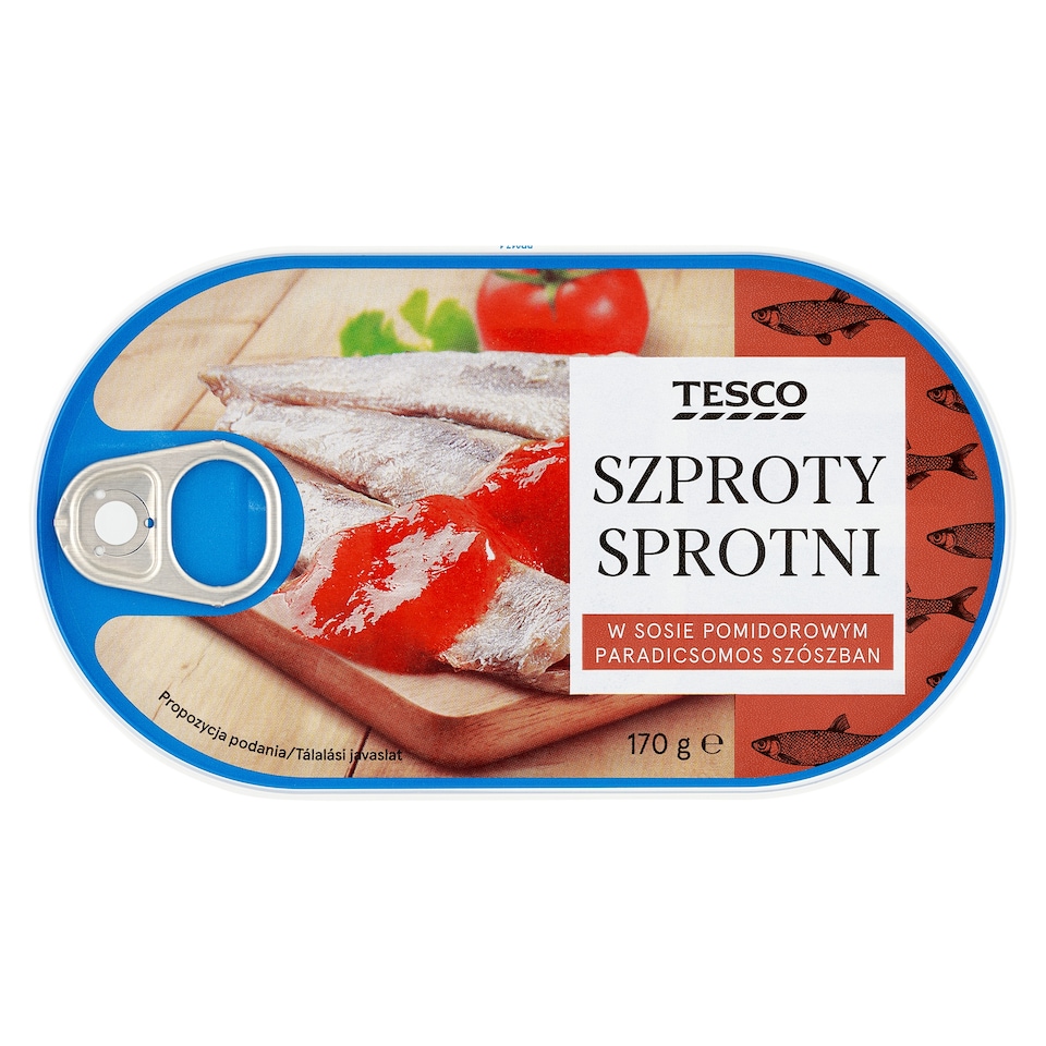 Tesco sprotni paradicsomos szószban 170 g