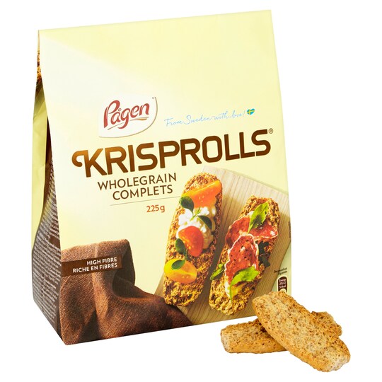 Pagen Wholegrain Krisprolls 225G Tesco Groceries