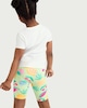 image 4 of F&F Girls 5-Pack Cotton Rich Fruit Print Cycling Shorts in Multi Pink