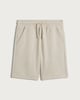 image 4 of F&F Boys Cotton Rich Drawstring Shorts in Stone