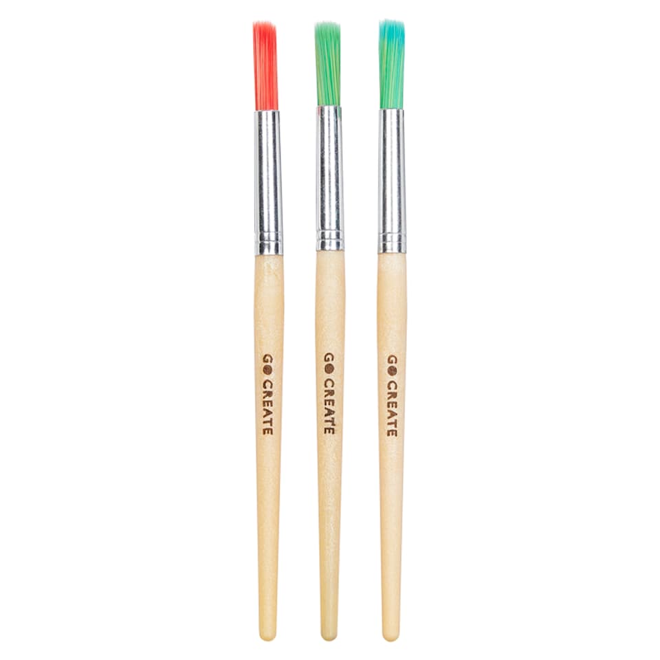 Go Create Paint Brushes 3 Pack