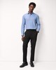 image 1 of F&F Pure Cotton Textured Regular Fit Shirt in Blue