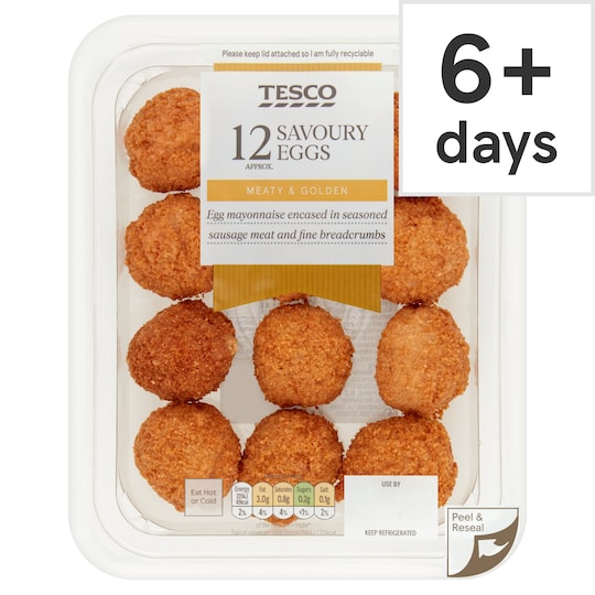 Tesco 12 Mini Savoury Eggs 216G Tesco Groceries