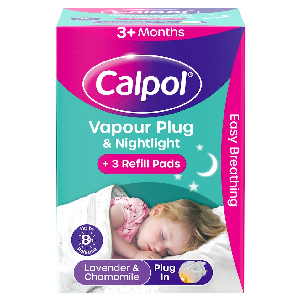 image 1 of Calpol Vapour Plug In & Nightlight 3+ Months - Lavender & Chamomile