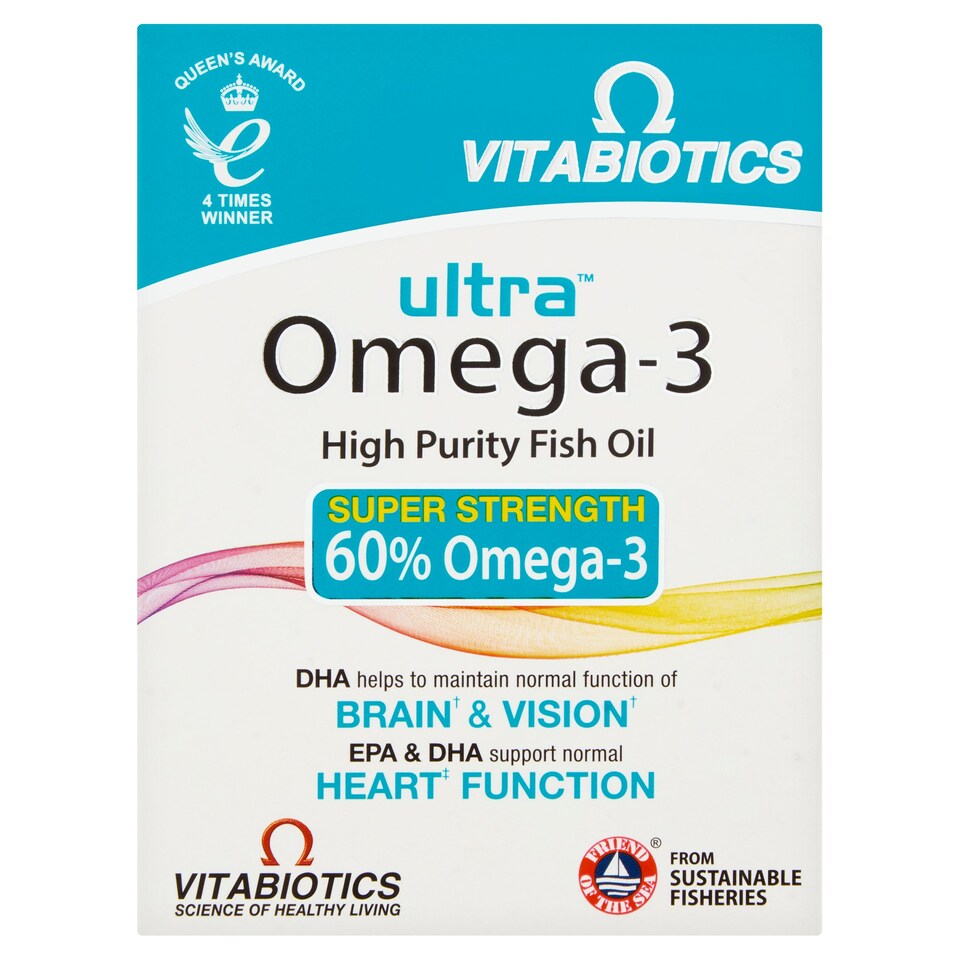 Vitabiotics Ultra Omega 3 Capsules 60 Each Tesco Groceries