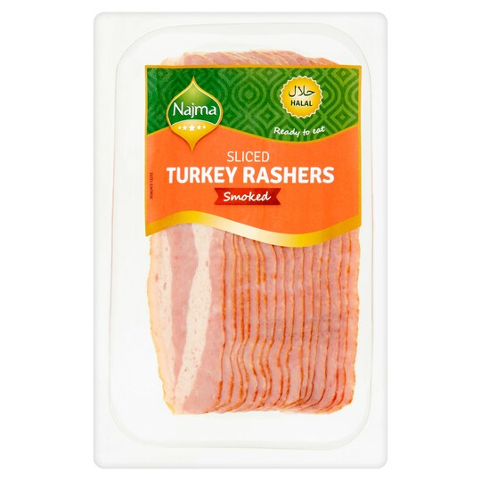 Najma Sliced Smoked Turkey Rashers 150G Tesco Groceries