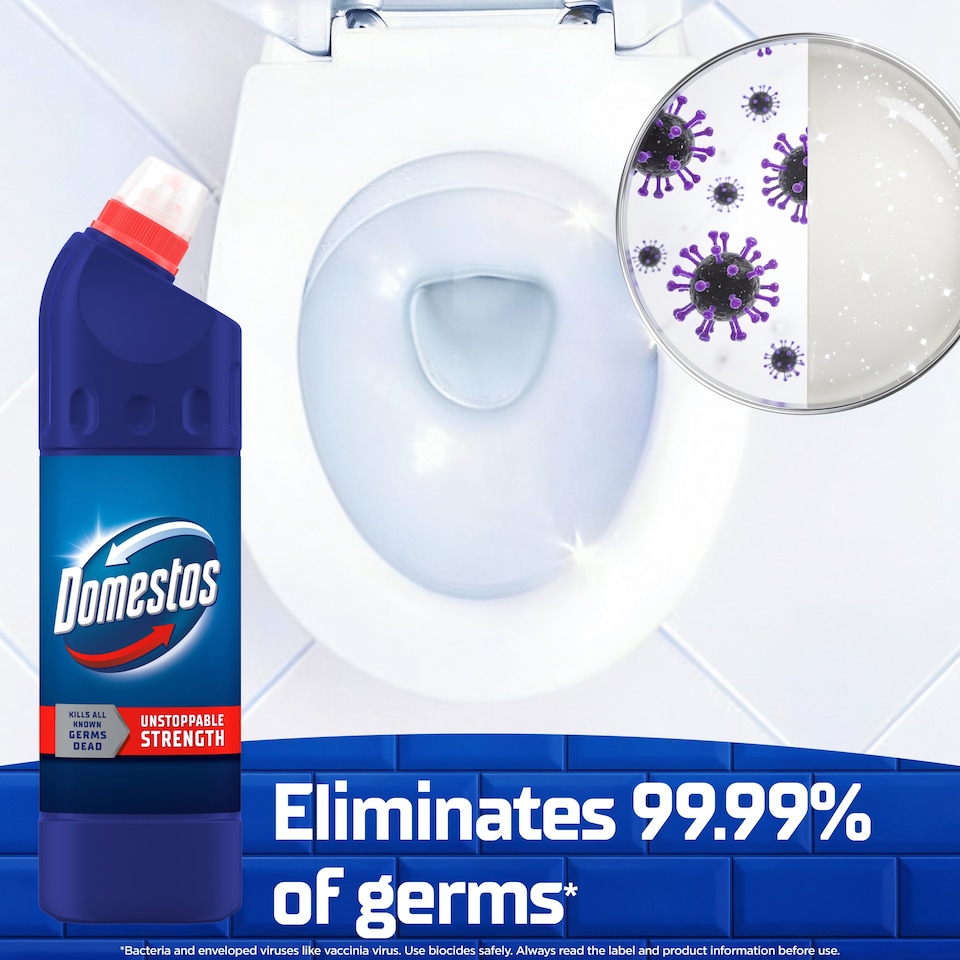image 1 of Domestos Thick Bleach Original Toilet & Bathroom Cleaner 750ml