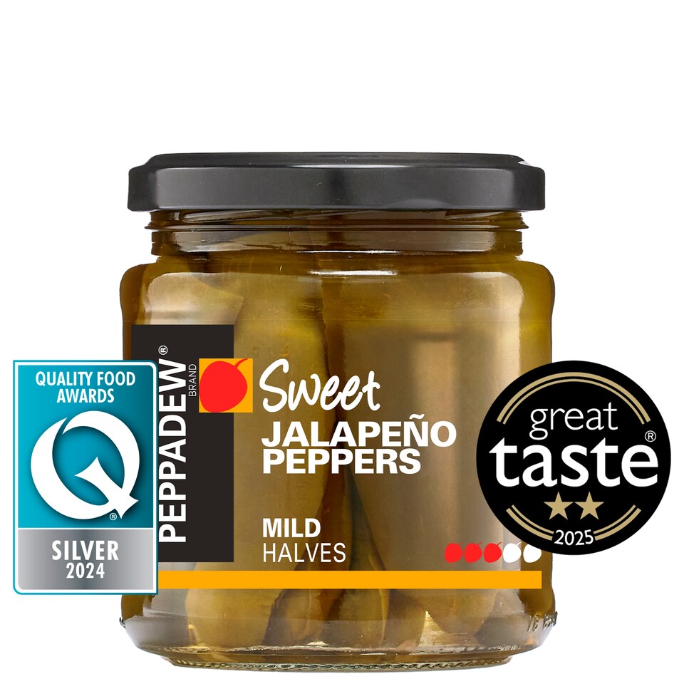 image 1 of Peppadew Sweet Jalapeno Peppers, Mild Halves 260g