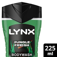 Lynx Jungle Fresh 3 in 1 Body Face Hair Wash Shower Gel 225ml