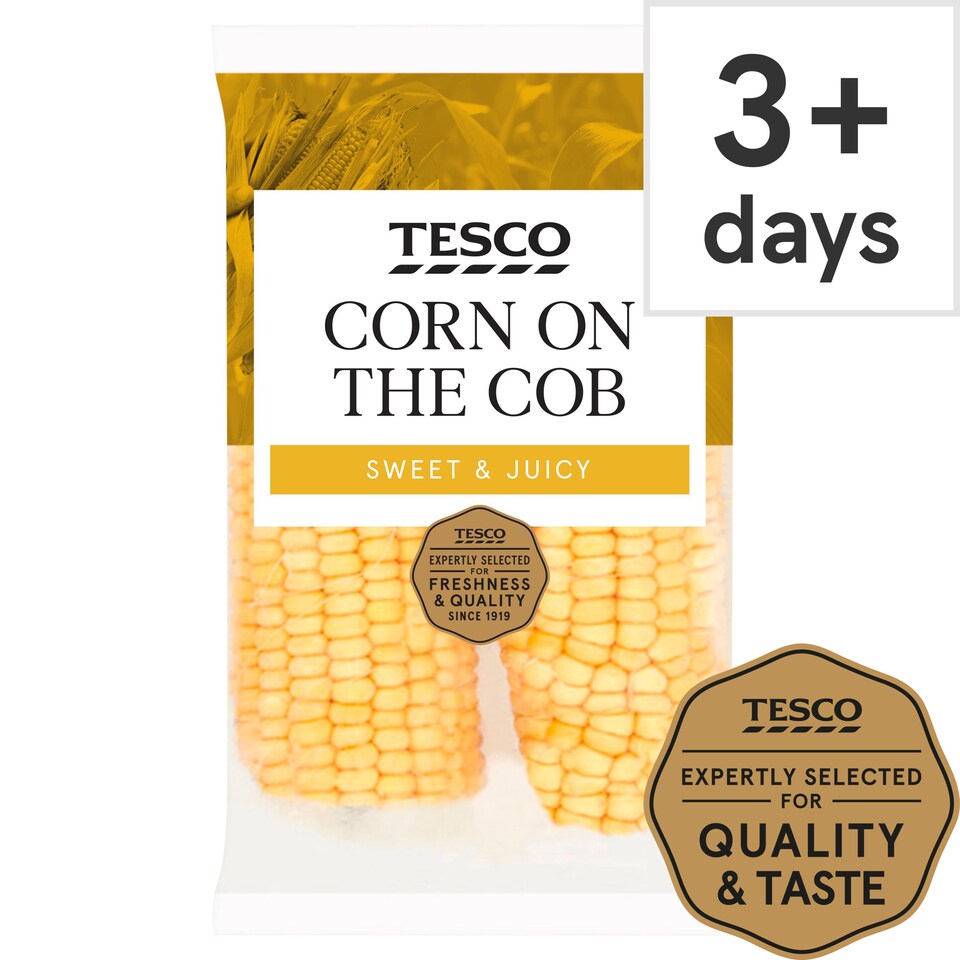image 1 of Tesco Corn On The Cob Twinpack
