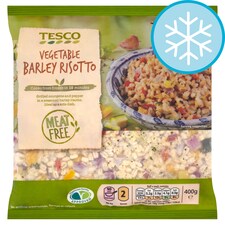 TESCO MEAT FREE VEGETABLE BARLEY RISOTTO 400G