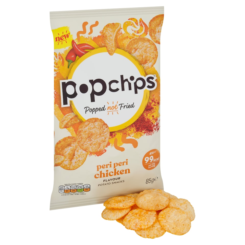 image 1 of Popchips Peri Peri Chicken Sharing Crisps 85g