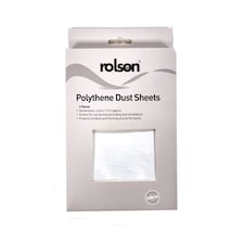 Rolson Polythene Dust Sheet 2 Pack