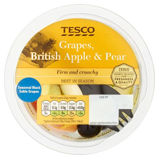 Tesco Limited Edition Grape British Apples & Pear 230G Tesco Groceries