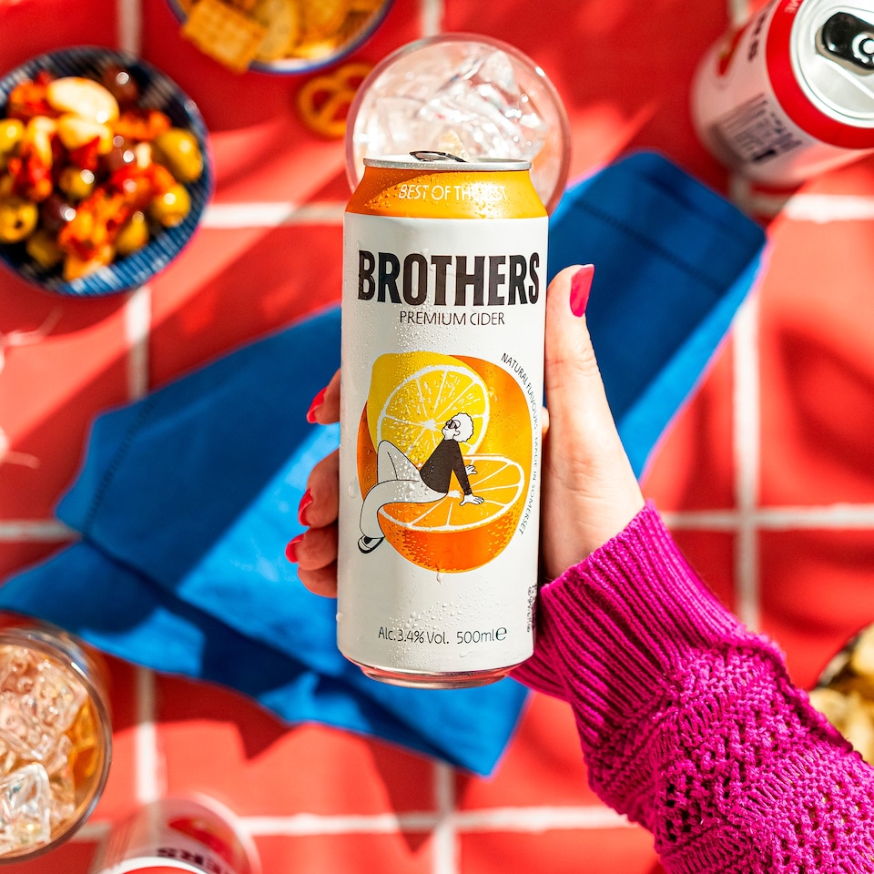 image 1 of Brothers Premium Cider - Best of the Zest 500ml