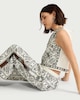 image 2 of The F&F Edit Pure Cotton Embroidered Trousers in Cream