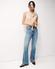 image 1 of F&F Mid Rise Bootcut Jeans in Blue