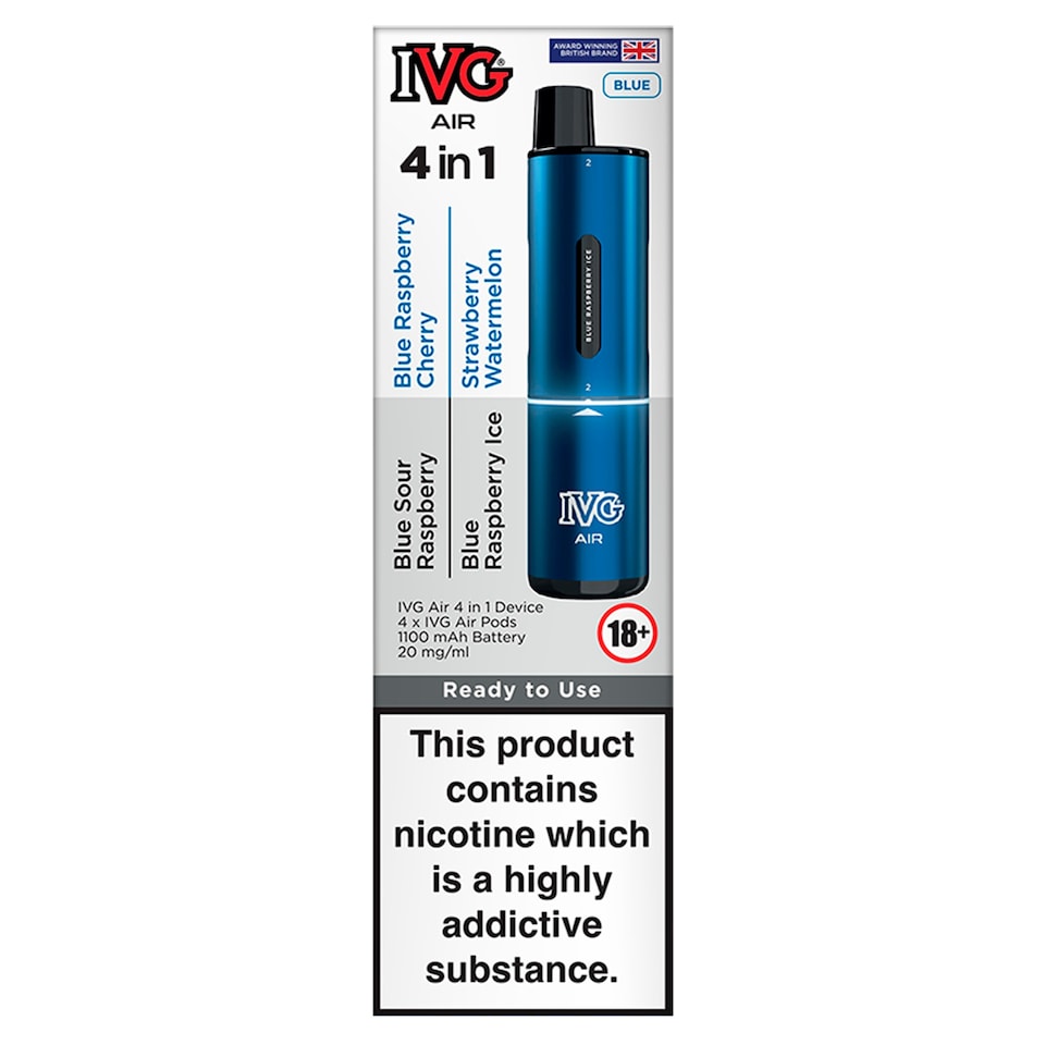 IVG Air 4 in 1 Device - Blue 4x2ml 20mg