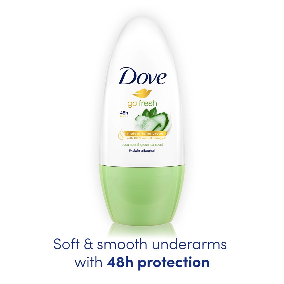 image 1 of Dove Go Fresh Cucumber Roll-On Antiperspirant Deodorant 50Ml