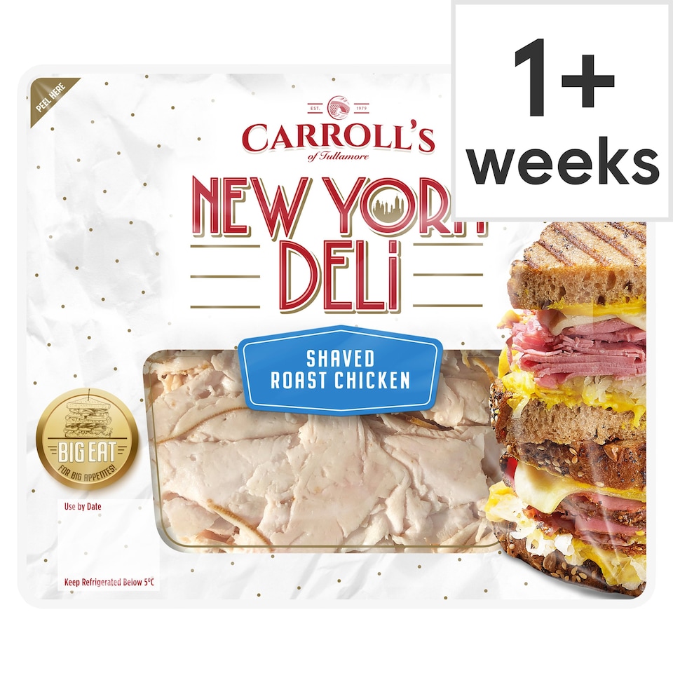Carroll's Deli Shaved Roast Chicken 90G