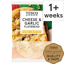 Tesco Cheese & Garlic Flatbread 230G